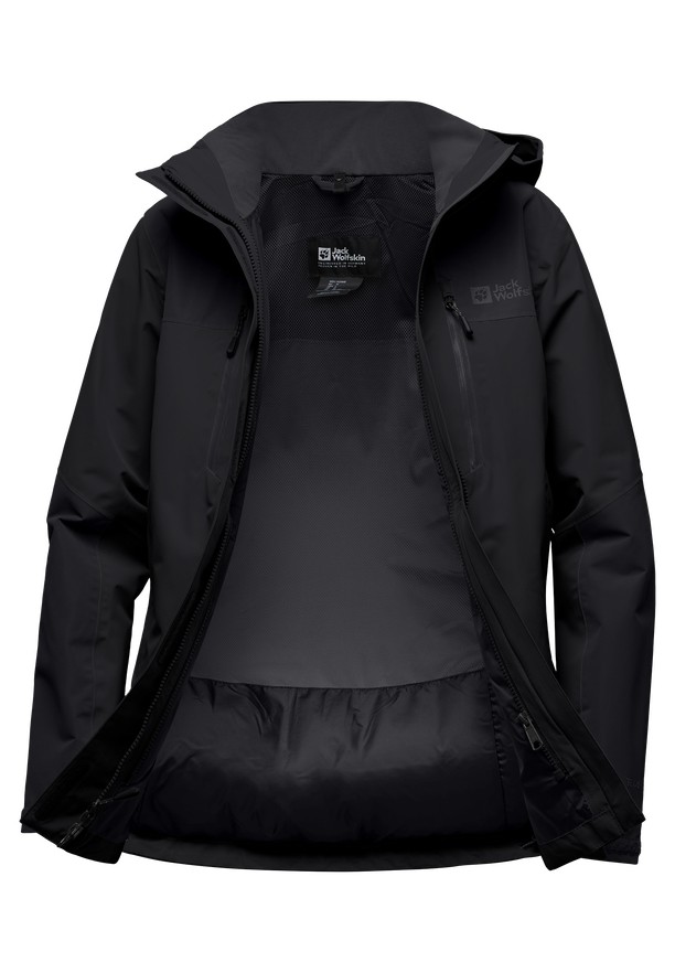 Jack Wolfskin Jasper 2l Regenjassen Dames Zwart | 37420318