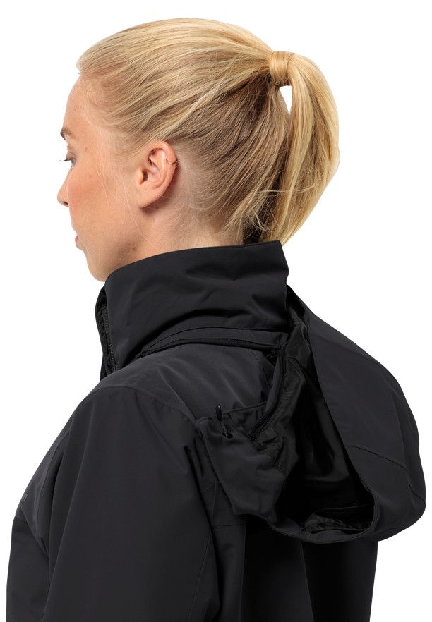 Jack Wolfskin Jasper 2l Regenjassen Dames Zwart | 37420318