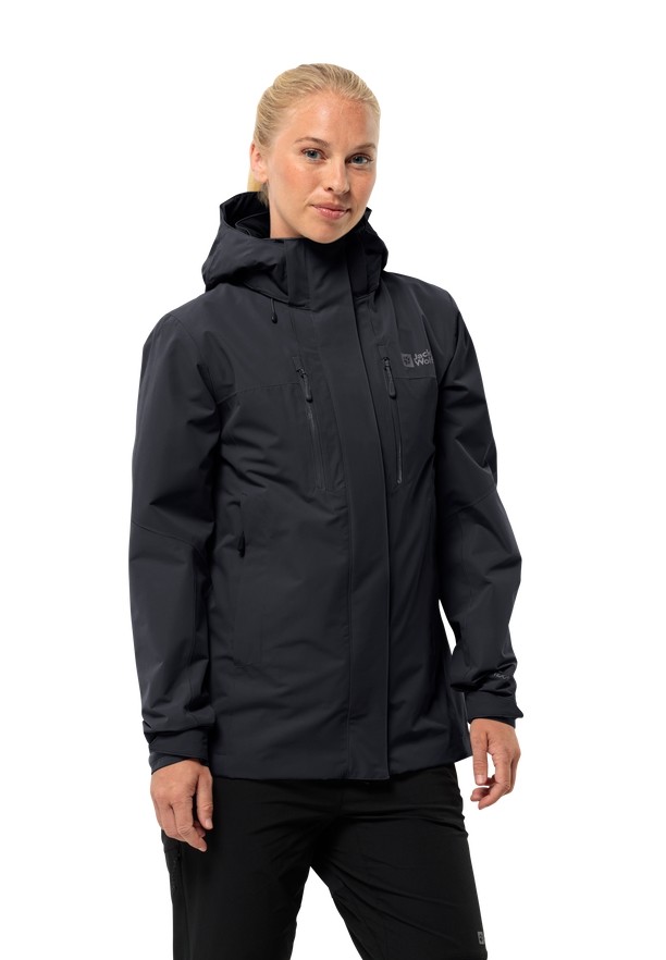 Jack Wolfskin Jasper 2l Regenjassen Dames Zwart | 37420318