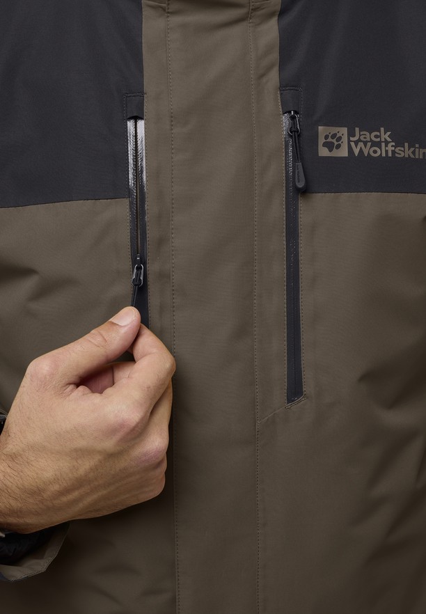 Jack Wolfskin Jasper 3in1 Jassen Heren Koffie | 35989572