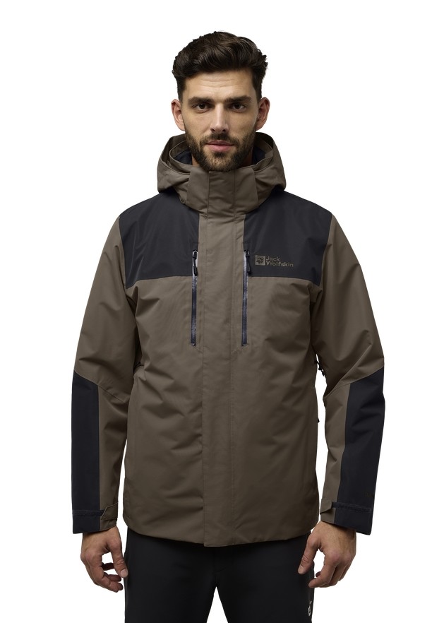 Jack Wolfskin Jasper 3in1 Jassen Heren Koffie | 35989572