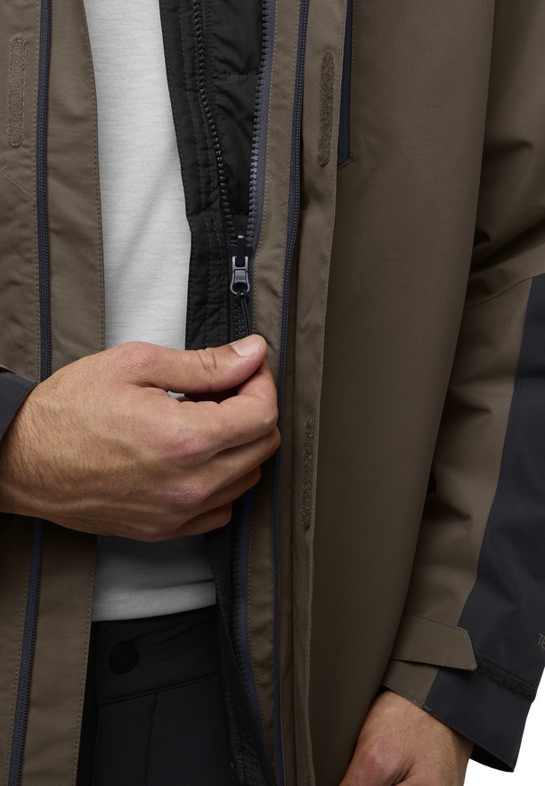 Jack Wolfskin Jasper 3in1 Jassen Heren Koffie | 35989572