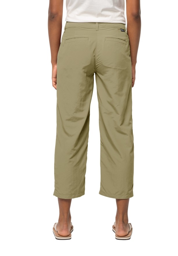 Jack Wolfskin Kalahari 7/8 Broek Dames Olijfgroen | 96837530