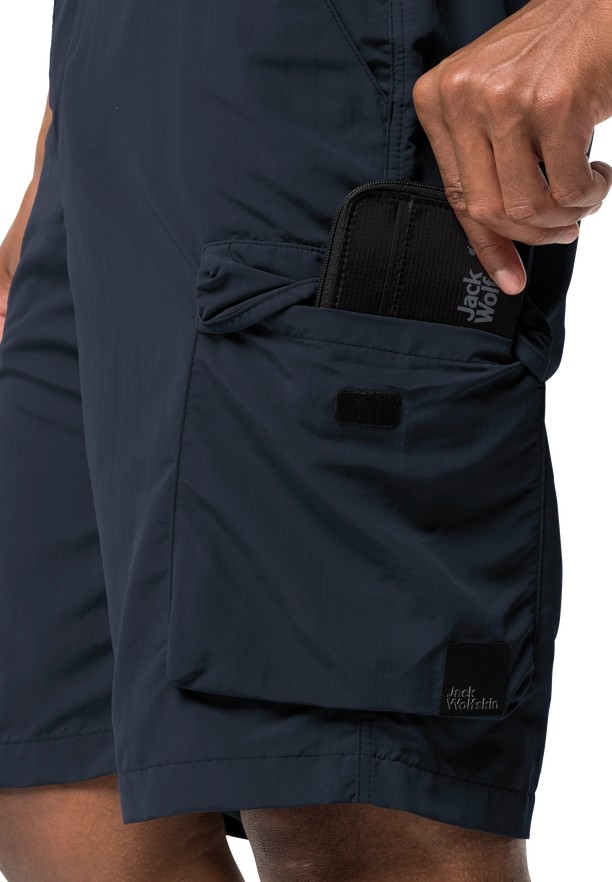 Jack Wolfskin Kalahari Cargo Korte Broek Heren Donkerblauw | 63644450
