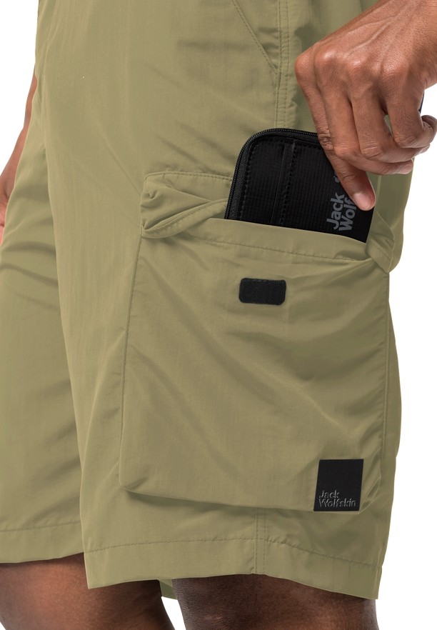 Jack Wolfskin Kalahari Cargo Korte Broek Heren Olijfgroen | 21364167