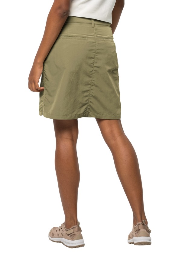 Jack Wolfskin Kalahari Korte Rok Dames Olijfgroen | 10242078
