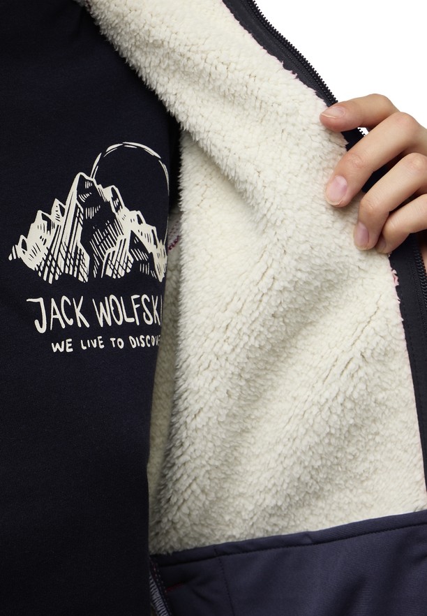Jack Wolfskin Kaminfeuer Fleece Jassen Dames Zwart | 74530642