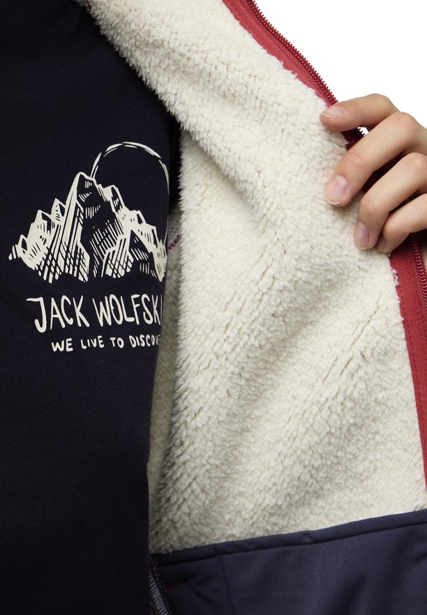 Jack Wolfskin Kaminfeuer Fleece Jassen Dames Rood | 70408289