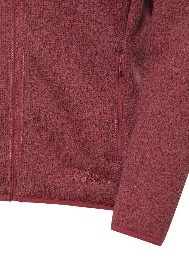 Jack Wolfskin Kaminfeuer Fleece Jassen Dames Rood | 70408289