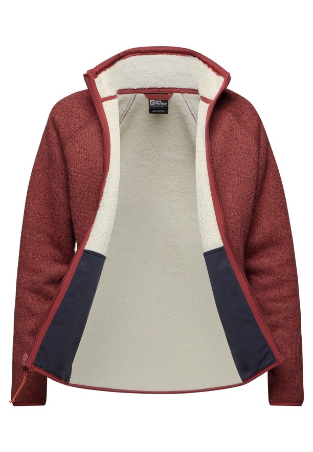 Jack Wolfskin Kaminfeuer Fleece Jassen Dames Rood | 70408289