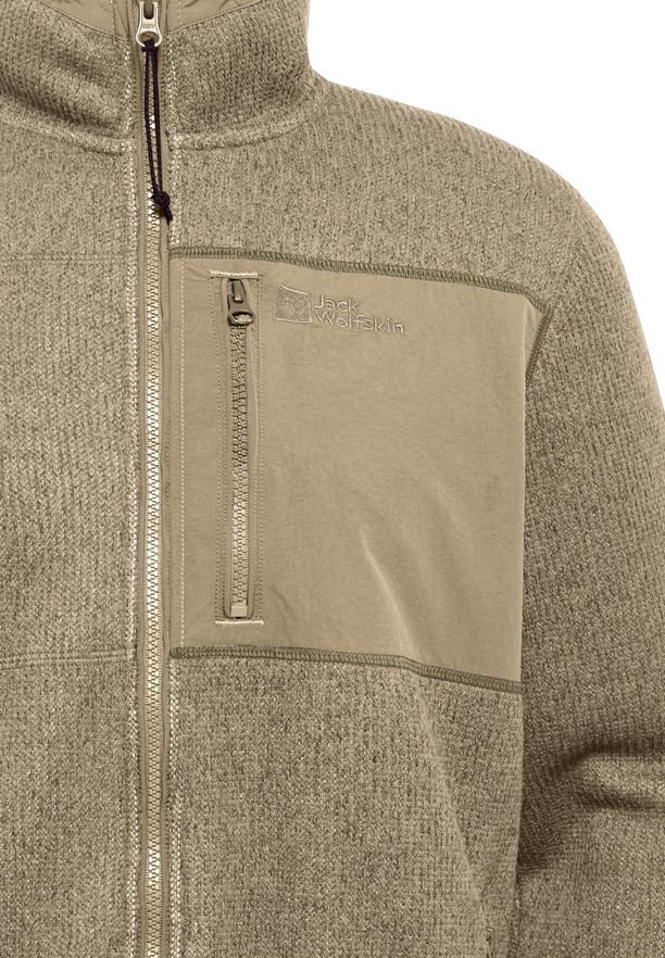 Jack Wolfskin Kaminfeuer Fleece Jassen Heren Khaki | 28324087