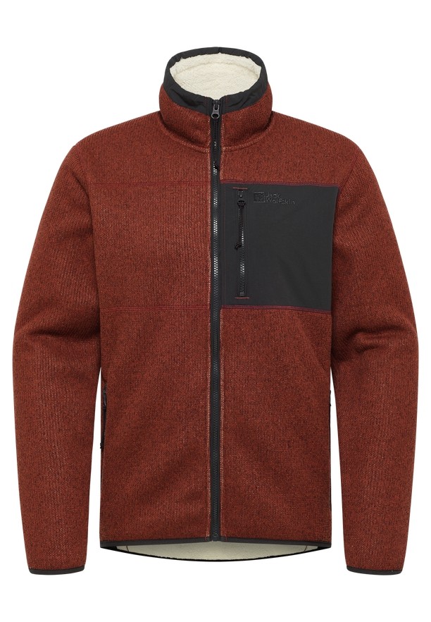 Jack Wolfskin Kaminfeuer Fleece Jassen Heren Rood | 90262438