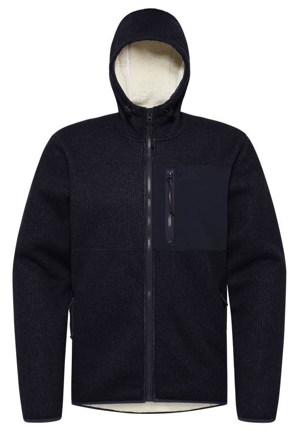 Jack Wolfskin Kaminfeuer Hooded Fleece Jassen Heren Donkerblauw | 37246908