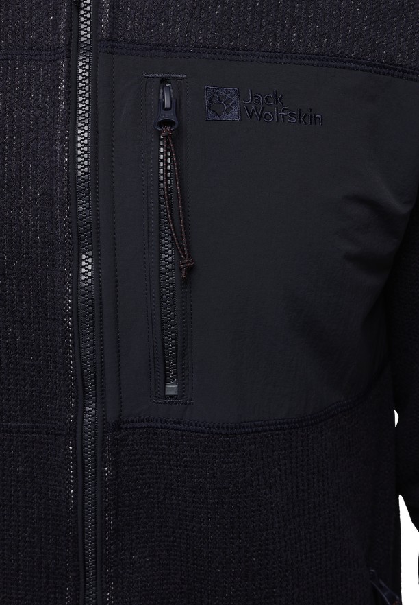 Jack Wolfskin Kaminfeuer Hooded Fleece Jassen Heren Donkerblauw | 37246908