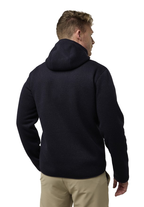 Jack Wolfskin Kaminfeuer Hooded Fleece Jassen Heren Donkerblauw | 37246908
