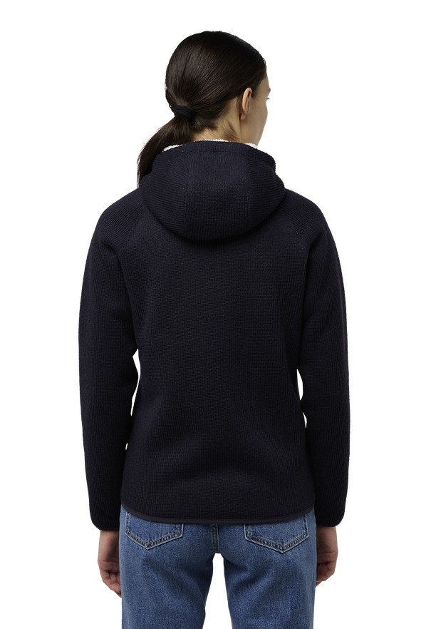 Jack Wolfskin Kaminfeuer Hooded Fleece Jassen Dames Zwart | 40564804