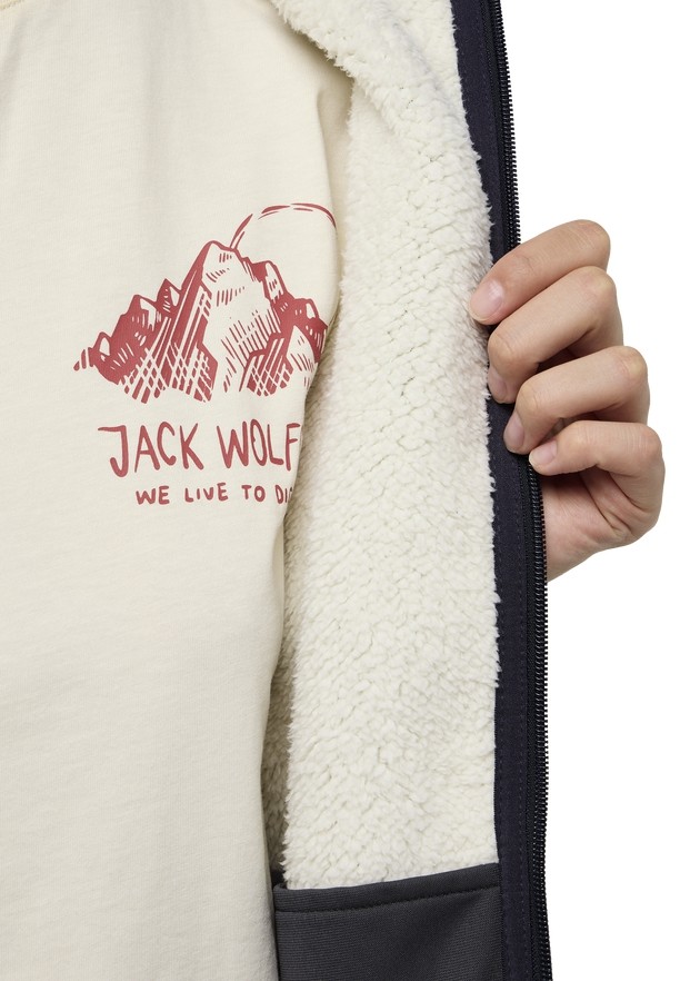 Jack Wolfskin Kaminfeuer Hooded Fleece Jassen Dames Zwart | 40564804