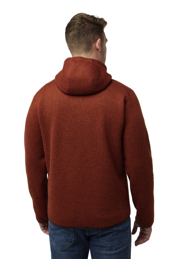 Jack Wolfskin Kaminfeuer Hooded Fleece Jassen Heren Rood | 24625437