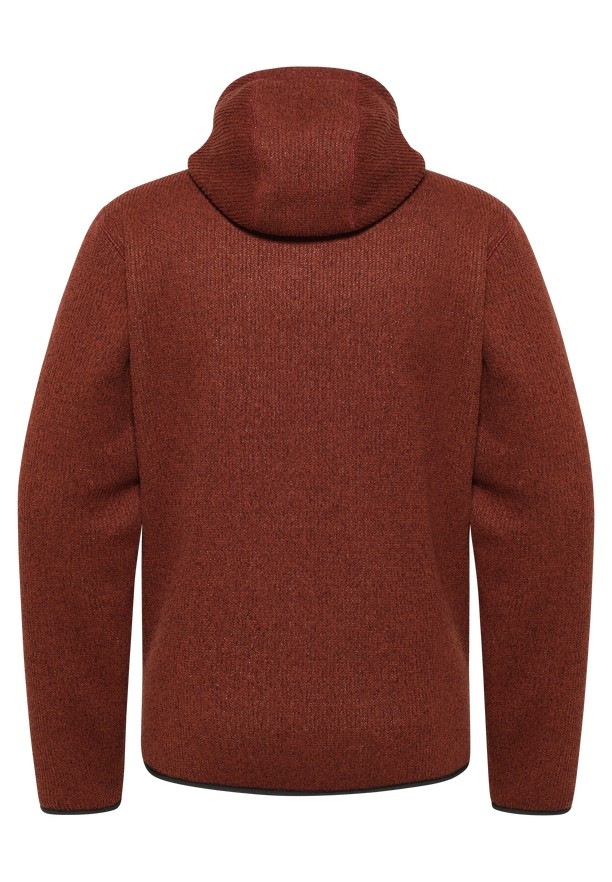 Jack Wolfskin Kaminfeuer Hooded Fleece Jassen Heren Rood | 24625437