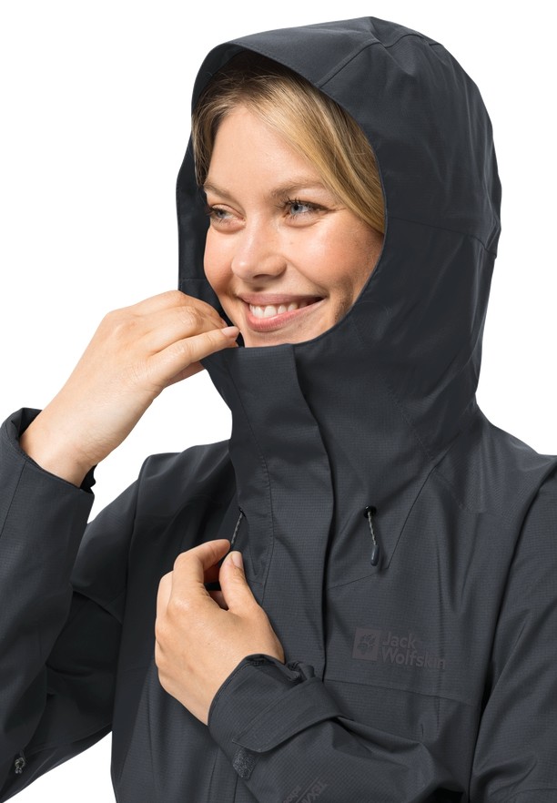 Jack Wolfskin Kammweg 2l Regenjassen Dames Zwart | 13322006