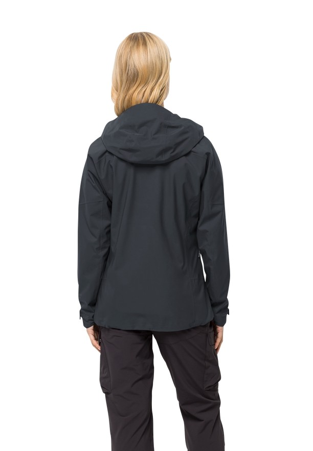 Jack Wolfskin Kammweg 2l Regenjassen Dames Zwart | 13322006