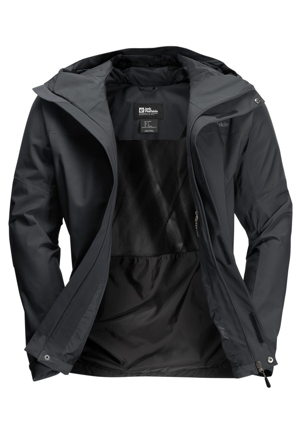 Jack Wolfskin Kammweg 2l Regenjassen Heren Zwart | 38305052
