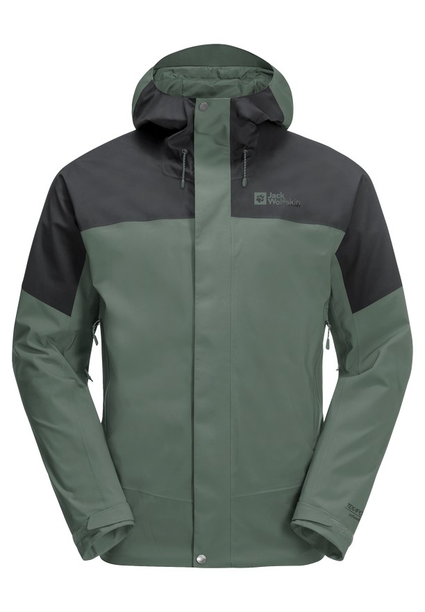 Jack Wolfskin Kammweg 2l Regenjassen Heren Groen | 40048601