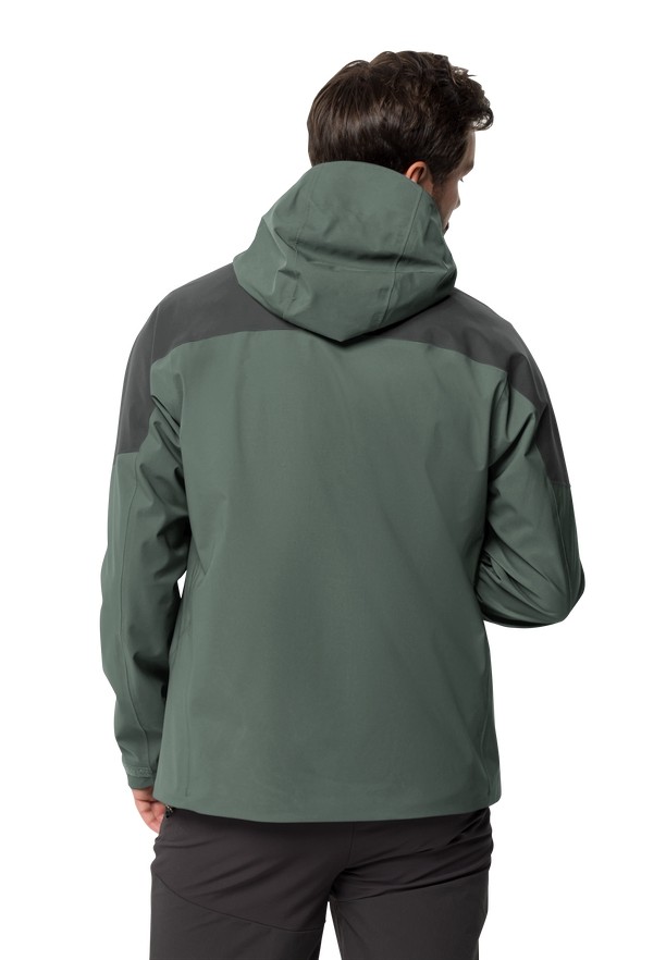 Jack Wolfskin Kammweg 2l Regenjassen Heren Groen | 40048601