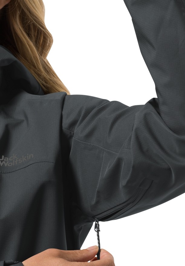 Jack Wolfskin Kammweg 3l Regenjassen Dames Zwart | 62961272