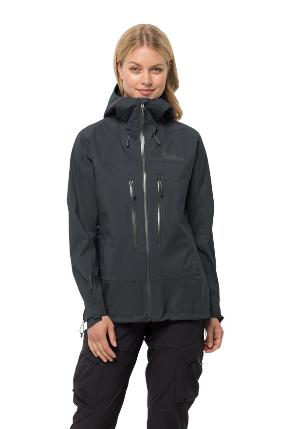 Jack Wolfskin Kammweg 3l Regenjassen Dames Zwart | 62961272