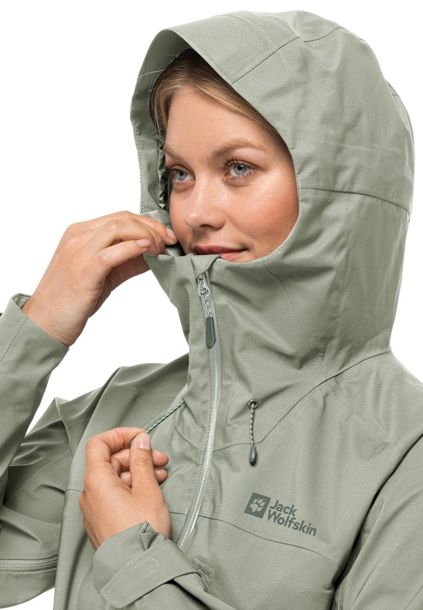 Jack Wolfskin Kammweg 3l Regenjassen Dames Grijs | 69635625