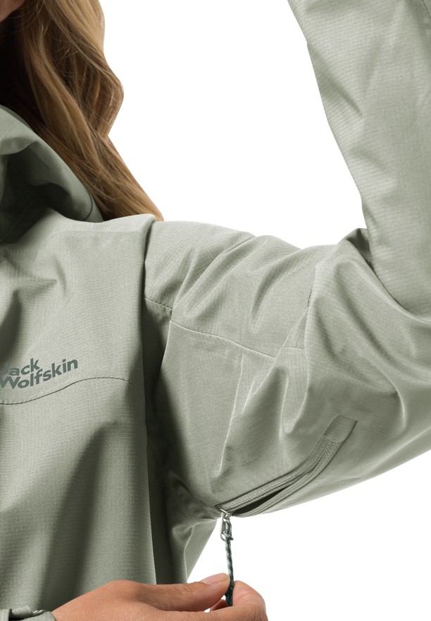 Jack Wolfskin Kammweg 3l Regenjassen Dames Grijs | 69635625
