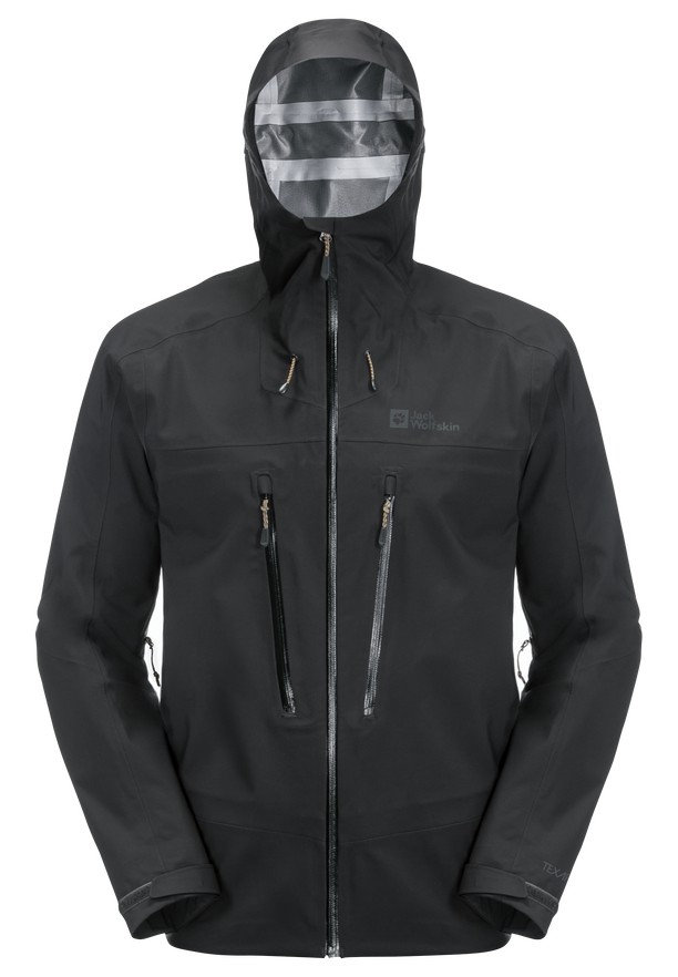 Jack Wolfskin Kammweg 3l Regenjassen Heren Zwart | 57801408