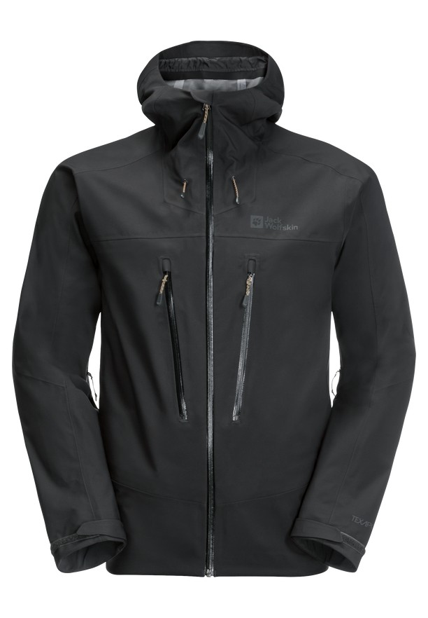 Jack Wolfskin Kammweg 3l Regenjassen Heren Zwart | 57801408