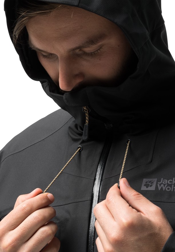 Jack Wolfskin Kammweg 3l Regenjassen Heren Zwart | 57801408