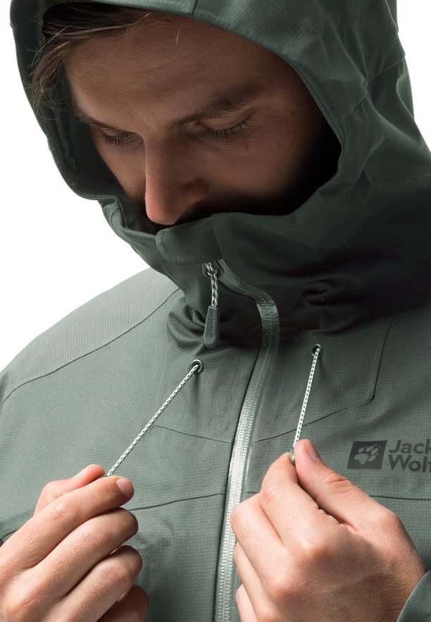 Jack Wolfskin Kammweg 3l Regenjassen Heren Groen | 56030884