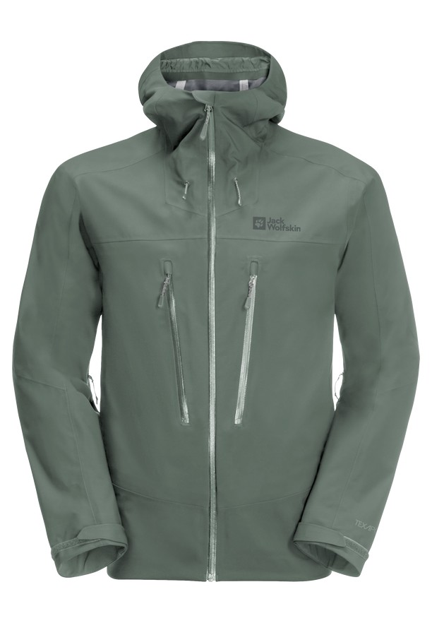 Jack Wolfskin Kammweg 3l Regenjassen Heren Groen | 56030884