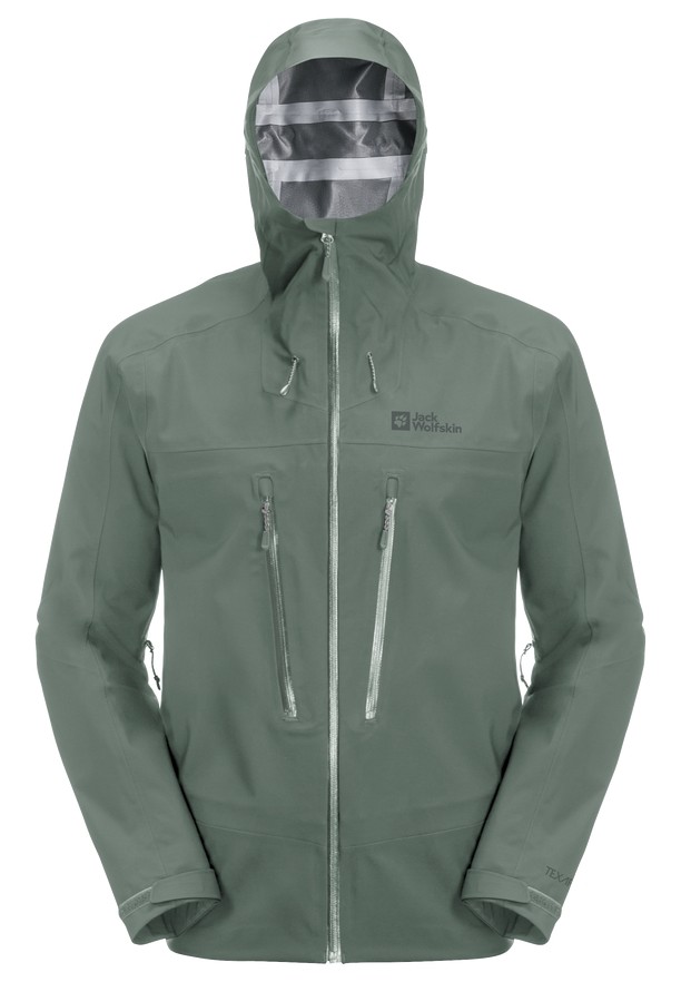 Jack Wolfskin Kammweg 3l Regenjassen Heren Groen | 56030884