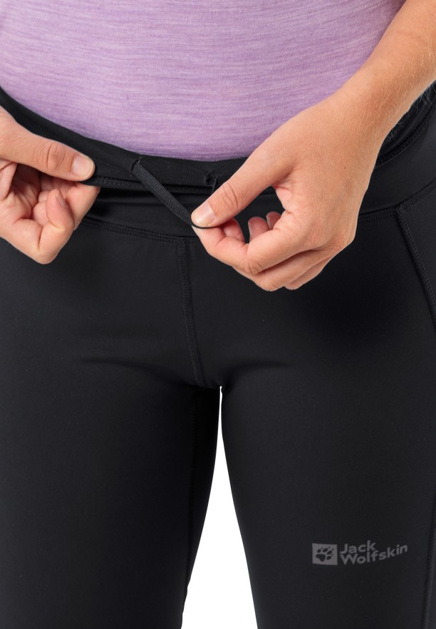 Jack Wolfskin Kammweg Hardloopbroek Dames Zwart | 53697819