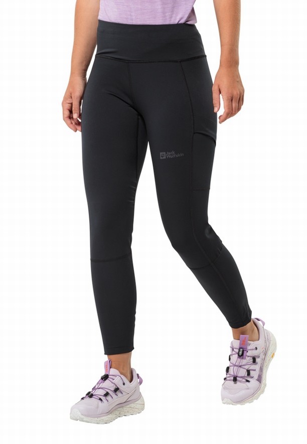 Jack Wolfskin Kammweg Hardloopbroek Dames Zwart | 53697819