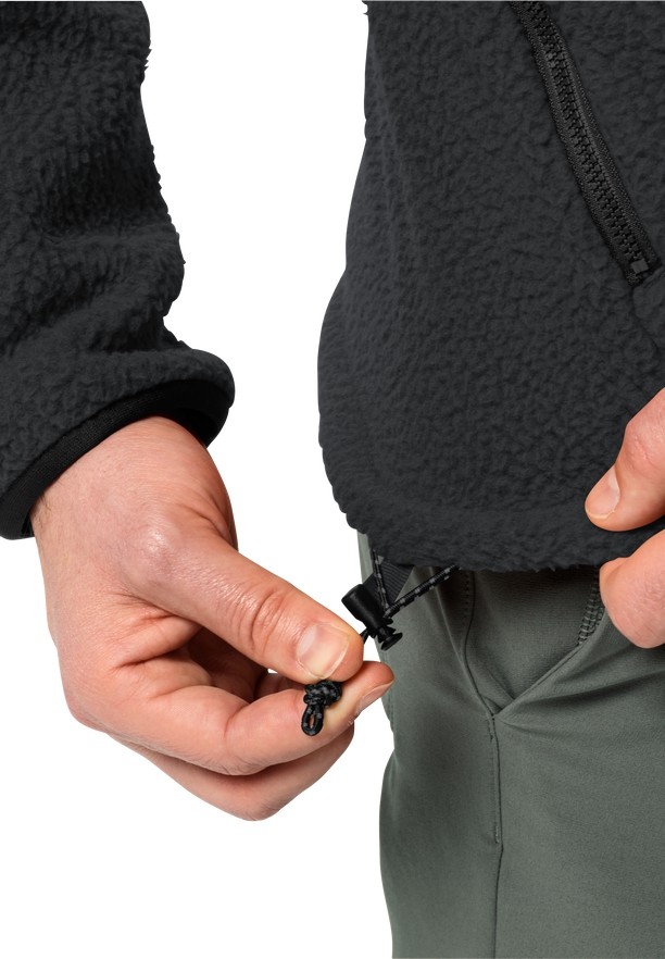 Jack Wolfskin Kammweg Pile Fz Fleece Jassen Heren Zwart | 71564728