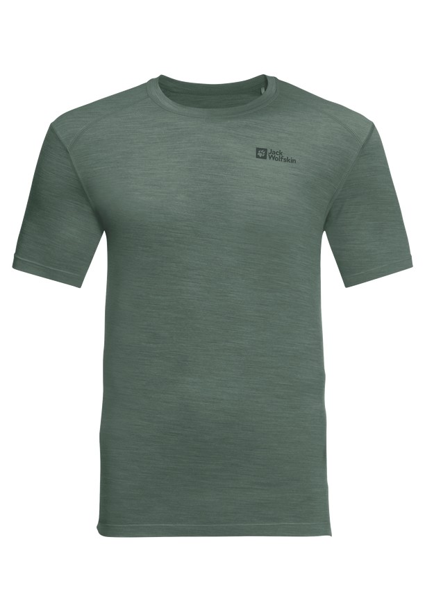 Jack Wolfskin Kammweg S/s T-shirts Heren Groen | 11029700