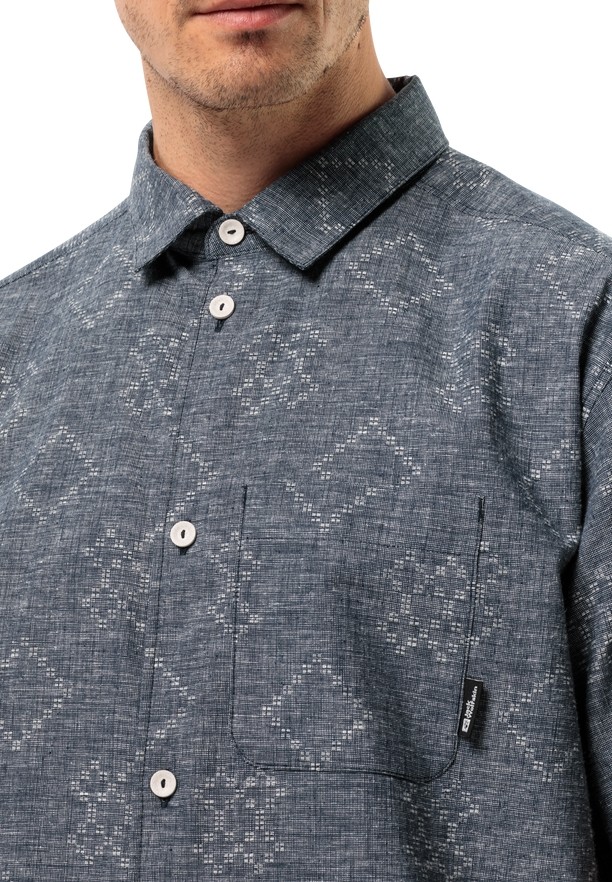 Jack Wolfskin Karana Overhemd Heren Donkerblauw | 29765932