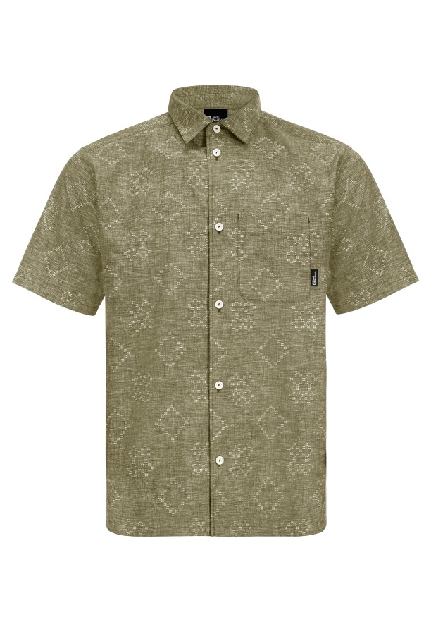 Jack Wolfskin Karana Overhemd Heren Olijfgroen | 50465789
