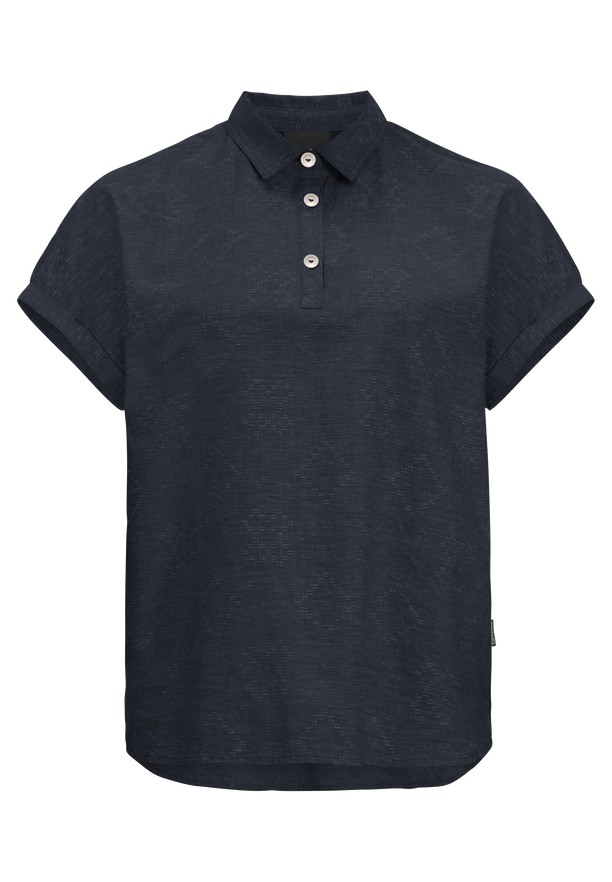Jack Wolfskin Karana Poloshirt Dames Donkerblauw | 14310853