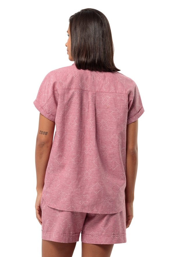 Jack Wolfskin Karana Poloshirt Dames Roze | 10193947