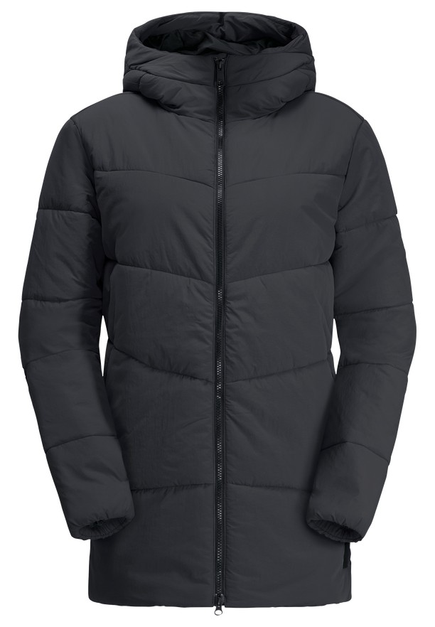 Jack Wolfskin Karolinger Long Jassen Dames Zwart | 40118516