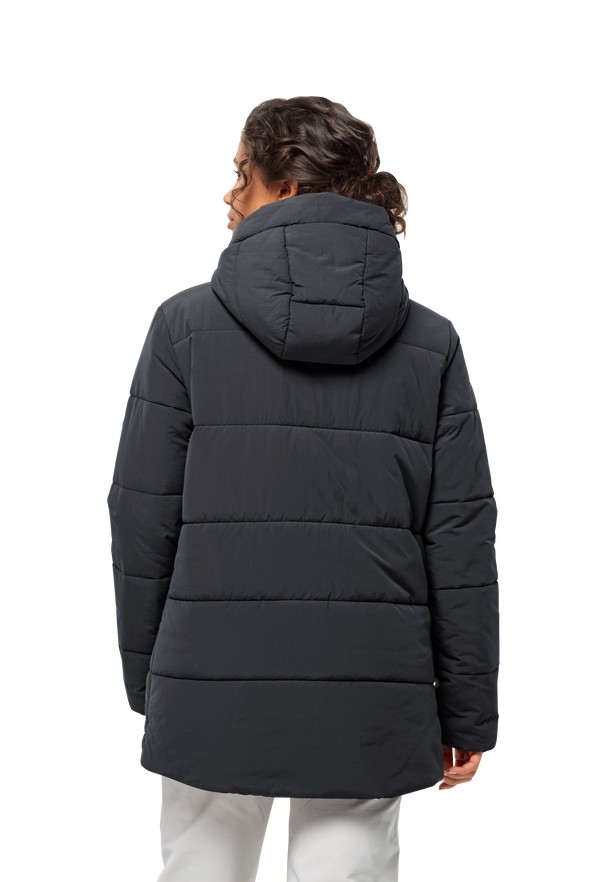 Jack Wolfskin Karolinger Long Jassen Dames Zwart | 40118516