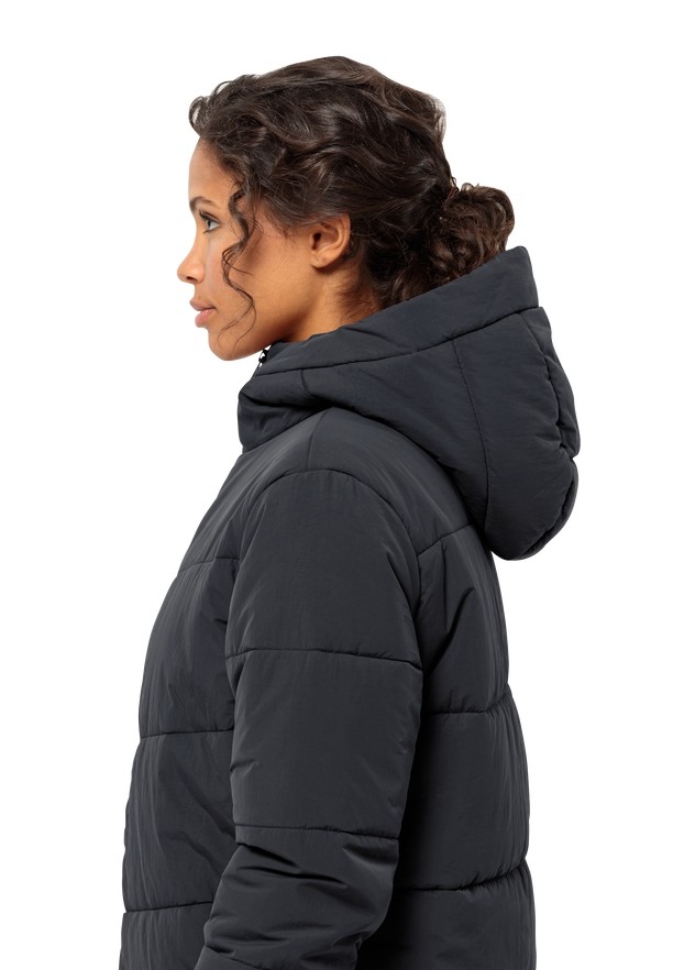 Jack Wolfskin Karolinger Long Jassen Dames Zwart | 40118516