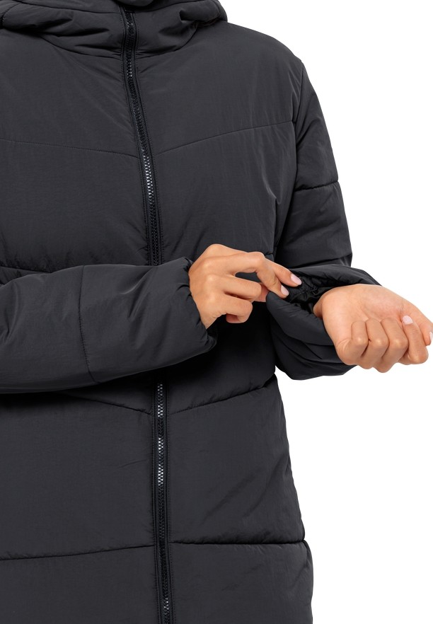 Jack Wolfskin Karolinger Long Jassen Dames Zwart | 40118516